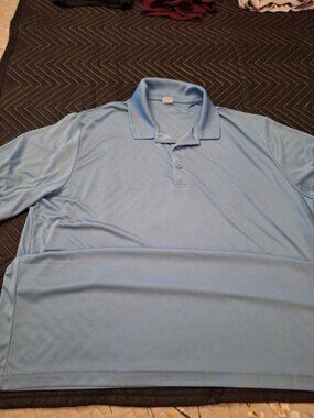 Sport-Tek Men’s 2XL Blue Polo Shirt Short Sleeve Performance Casual Top